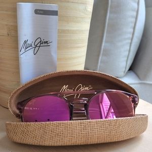 Maui Jim Ah Dang P781-12C Transparent Pink Sunrise Polarized Sunglasses